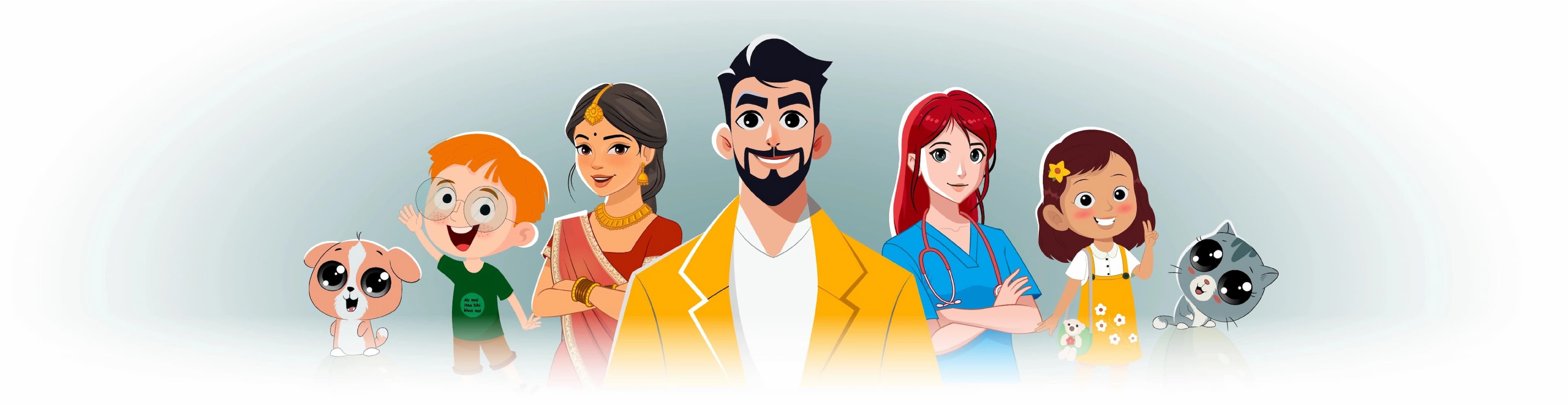 Characters for all media needs
