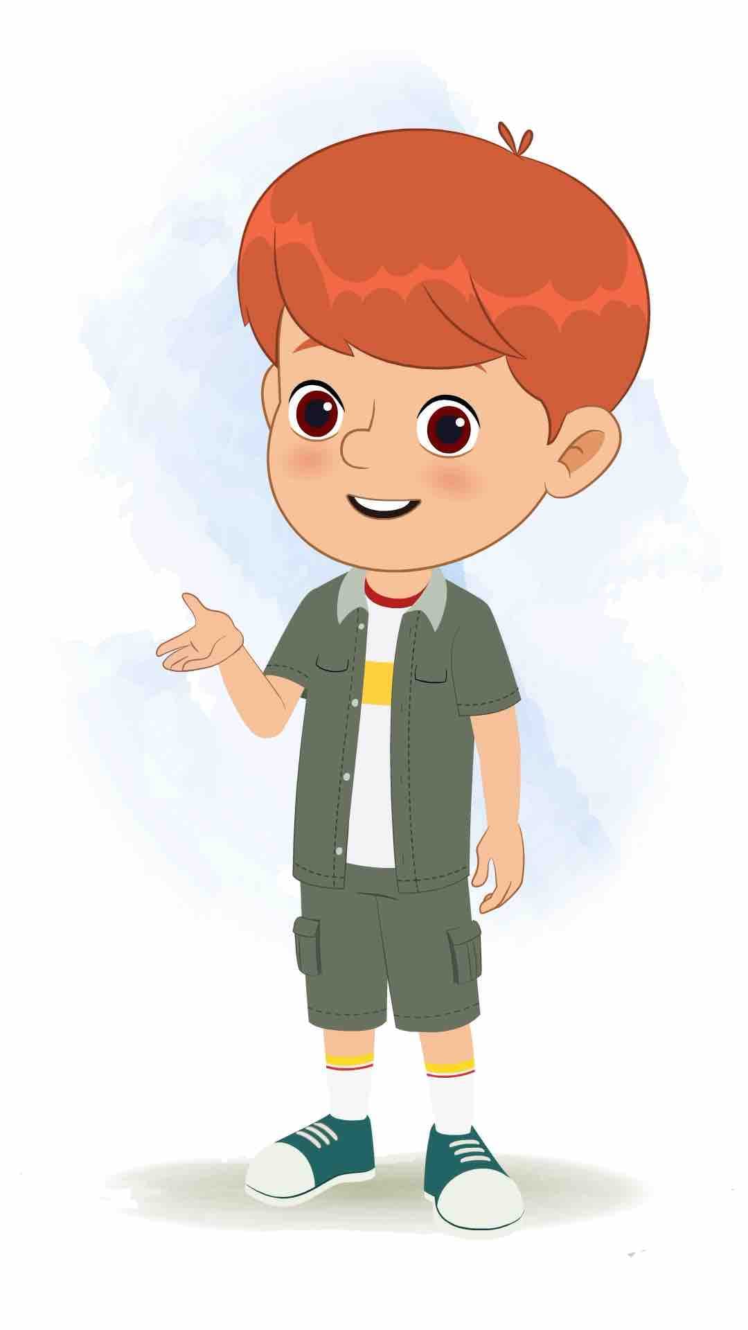 A little boy talking animated cartoon character aka max 3/4