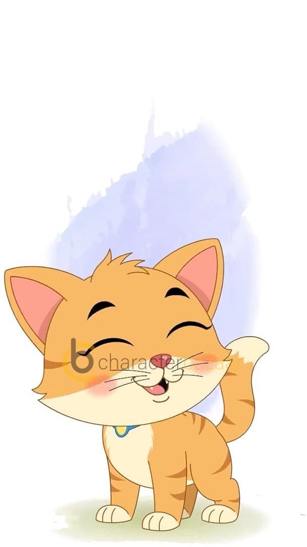 A cat dancing animated cartoon character vector AKA Coco The Cat
