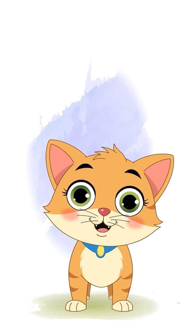 A cat talking animated cartoon character vector AKA Coco The Cat