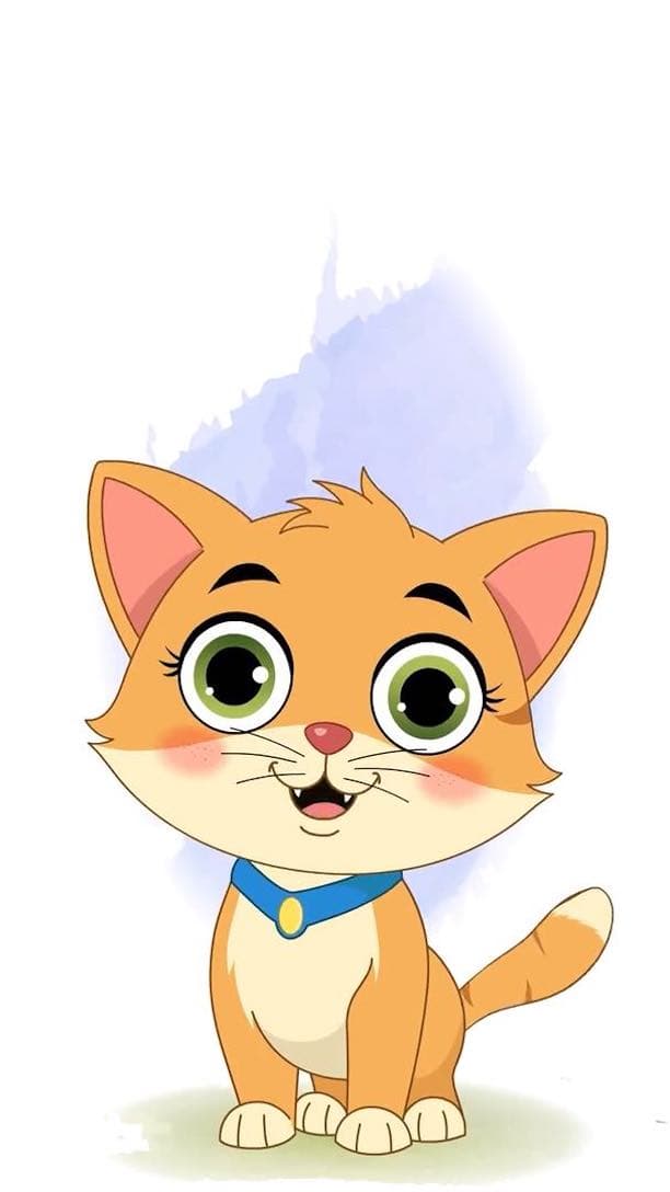 A cat talking while sitting animated cartoon character vector AKA Coco The Cat