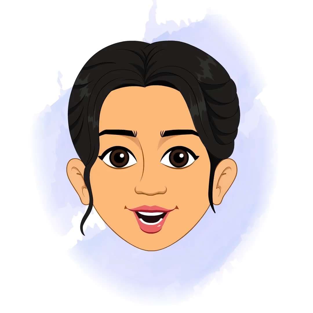 A female employee face expression animated vector cartoon character AKA Sophia