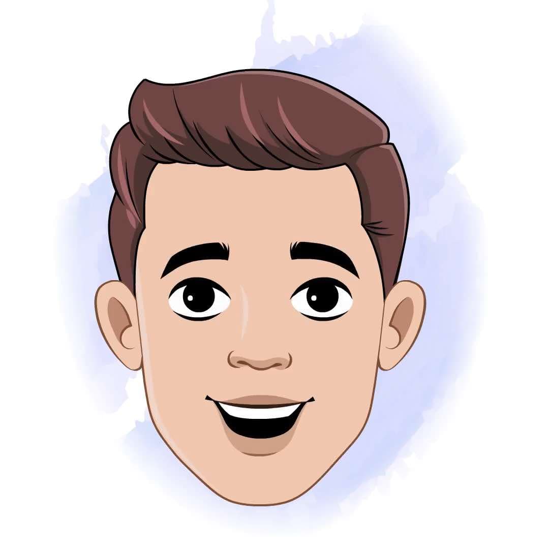 A man in casual clothes face expression animated vector cartoon character AKA Taylor