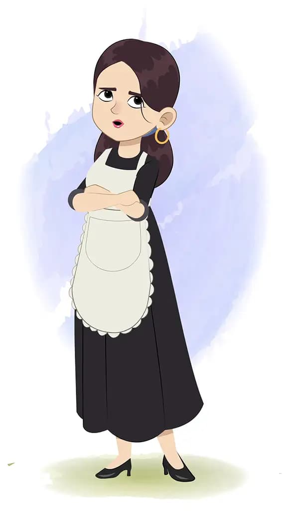 A housekeeper animated cartoon character aka avni 3/4