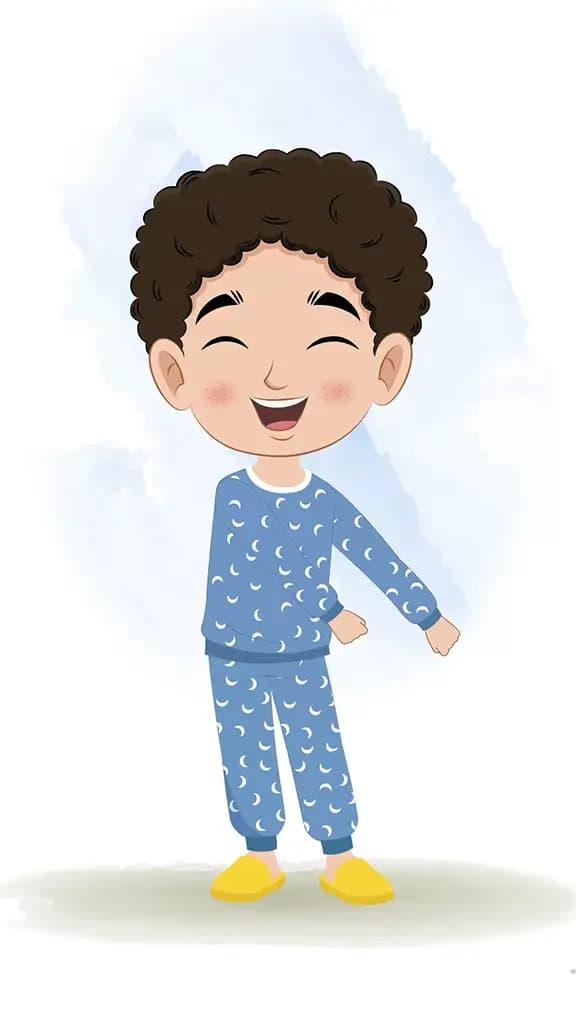 A boy dancing animated cartoon character aka sachin