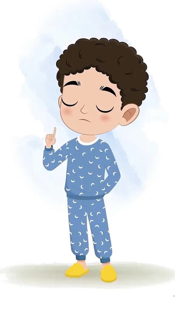 A boy saying no animated cartoon character aka sachin