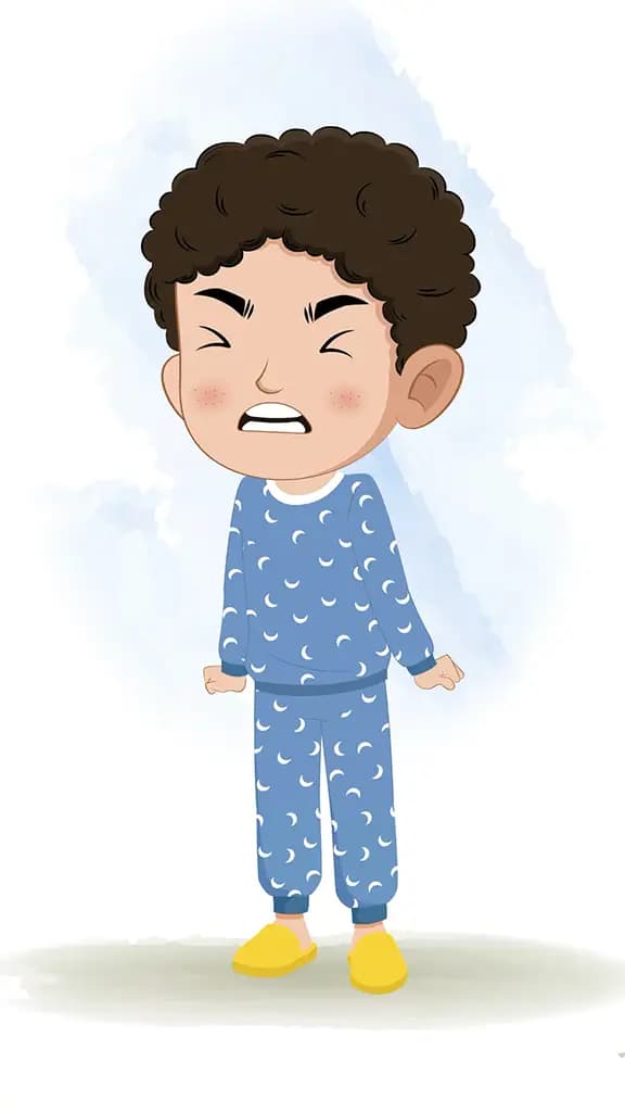 An angry boy animated cartoon character aka sachin 3/4