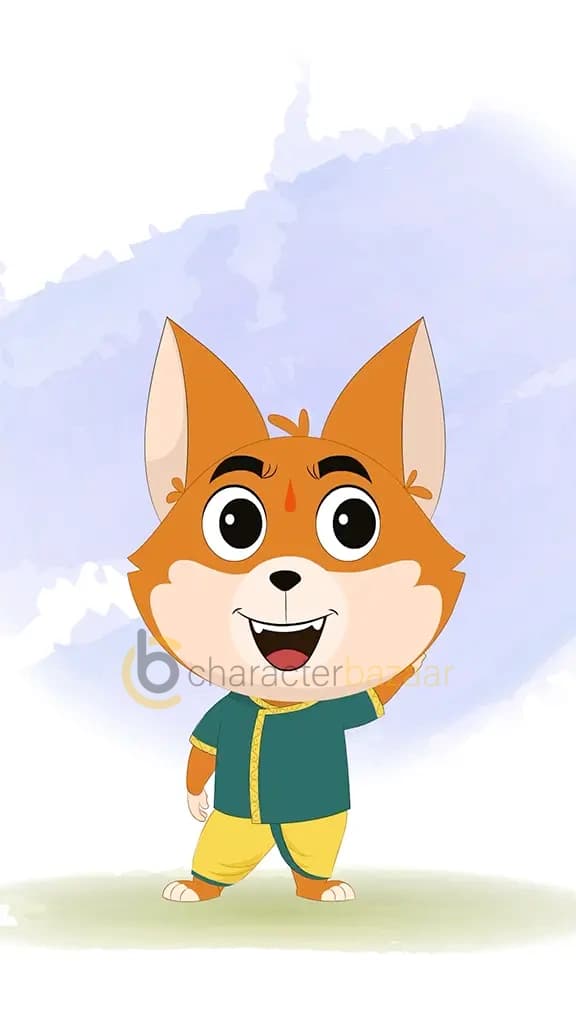 A little dog dancing animated cartoon character aka dodo the dog