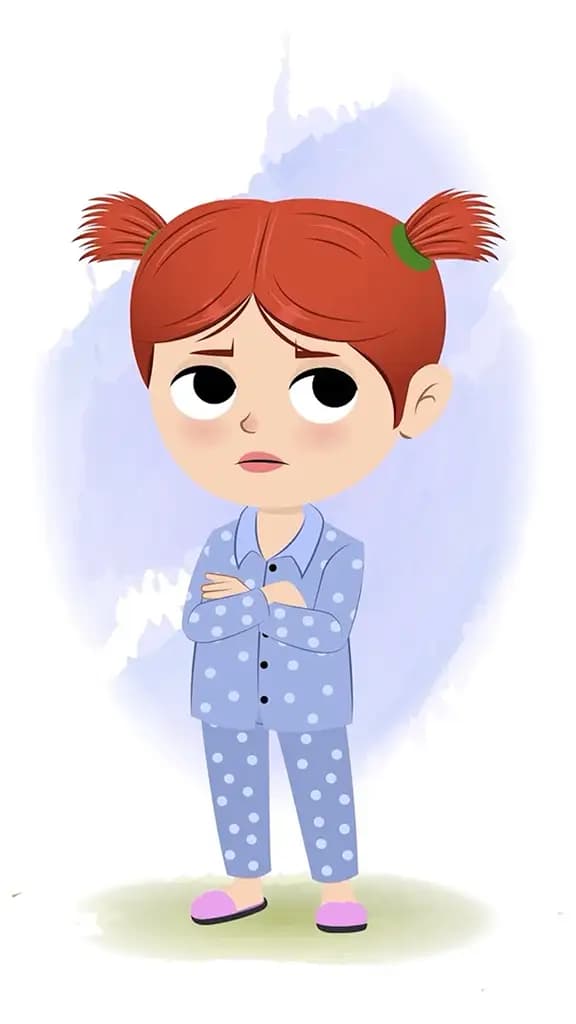 A annoyed girl animated cartoon character aka may 3/4