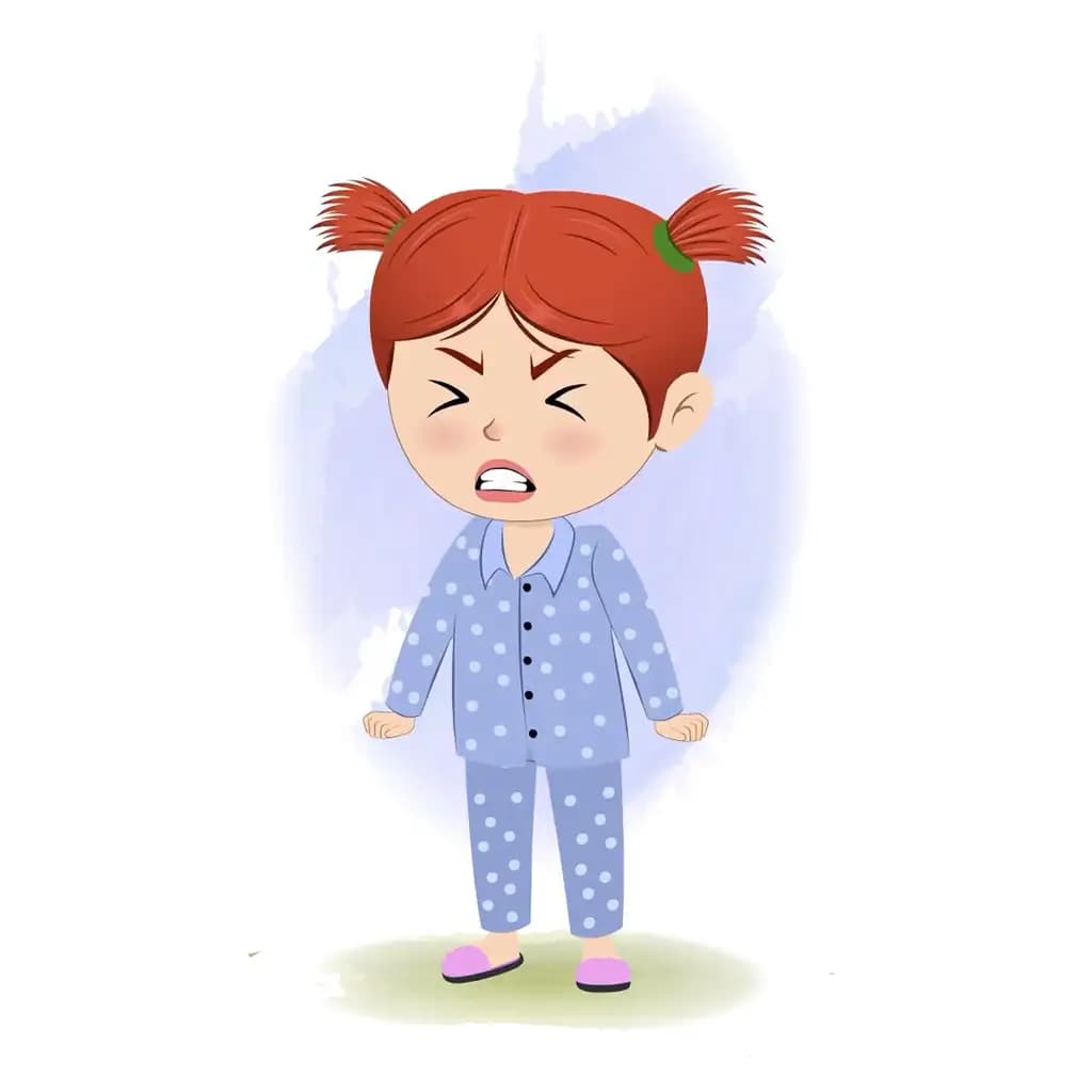 A angry girl animated cartoon character aka may 3/4