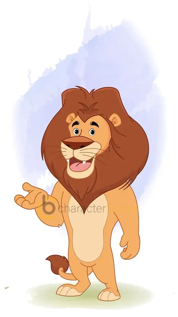 lion talking animated cartoon character