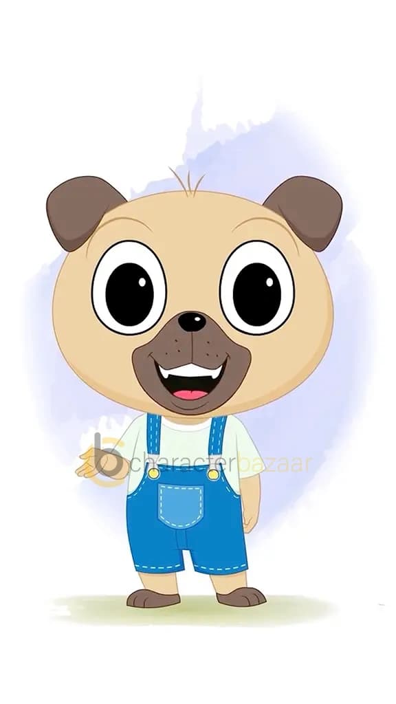 A little dog talking animated cartoon character aka duffy the dog