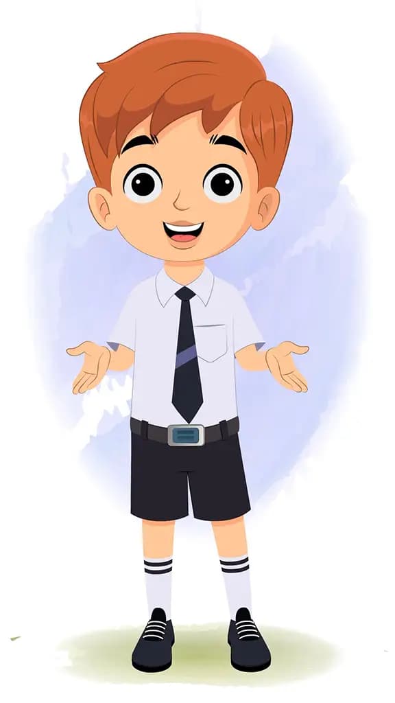 A little boy talking animated cartoon character aka roman