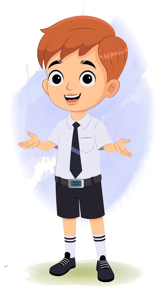 A little boy talking animated cartoon character aka roman 3/4