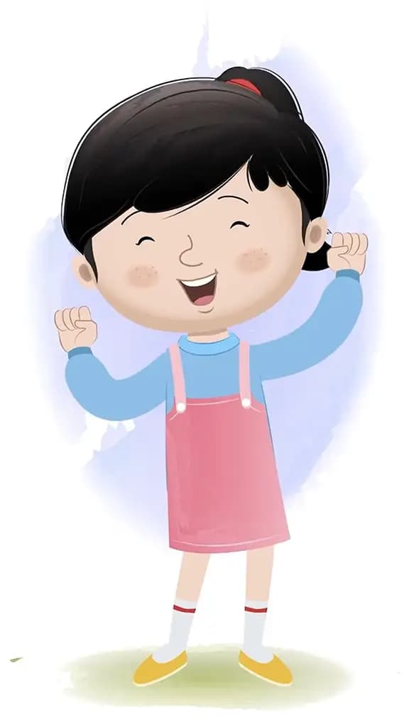 A dancing girl animated cartoon character aka claire
