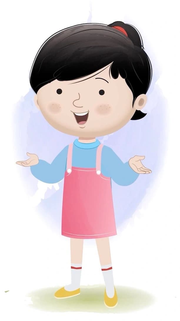 A talking girl animated cartoon character aka claire 3/4