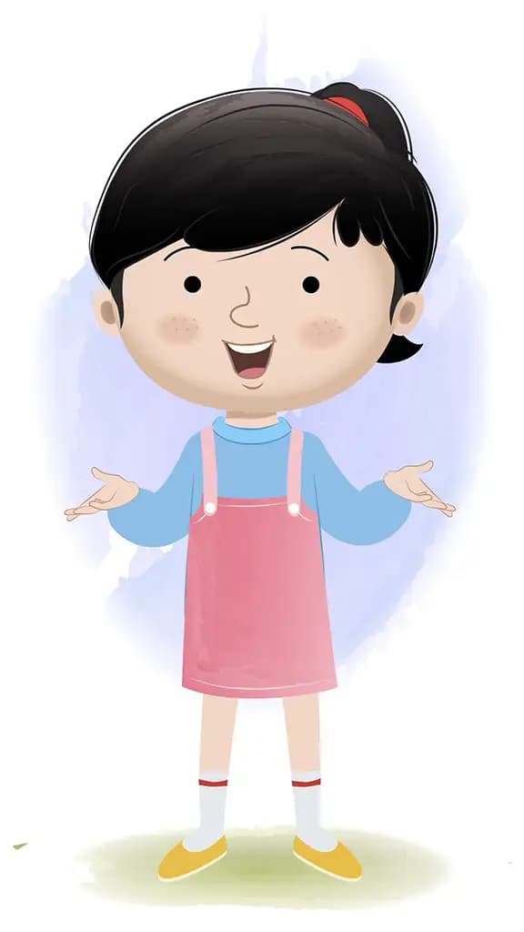 A talking girl animated cartoon character aka claire