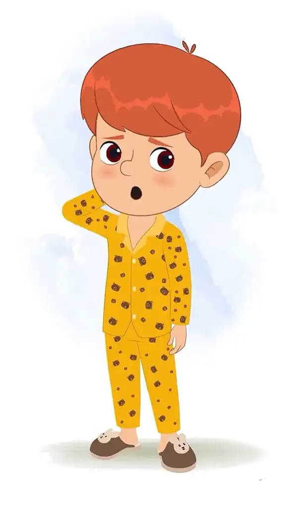 A confused little boy animated cartoon character aka max 3/4