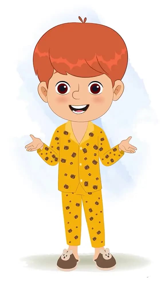 A little boy talking animated cartoon character aka max