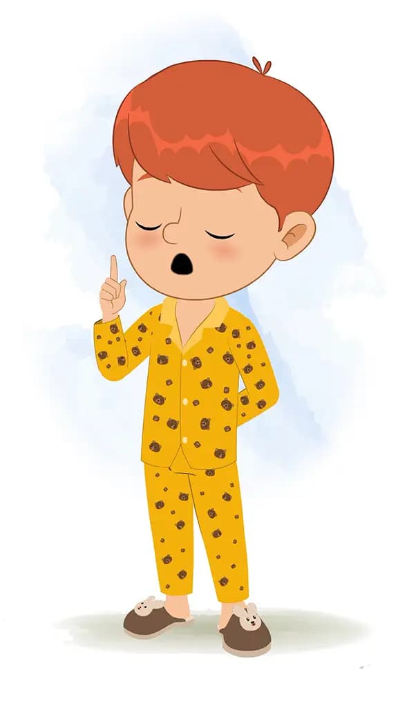 A little boy saying no animated cartoon character aka max