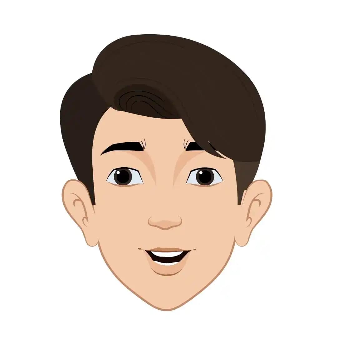 Male face expression with different pose animated character aka ben tennyson