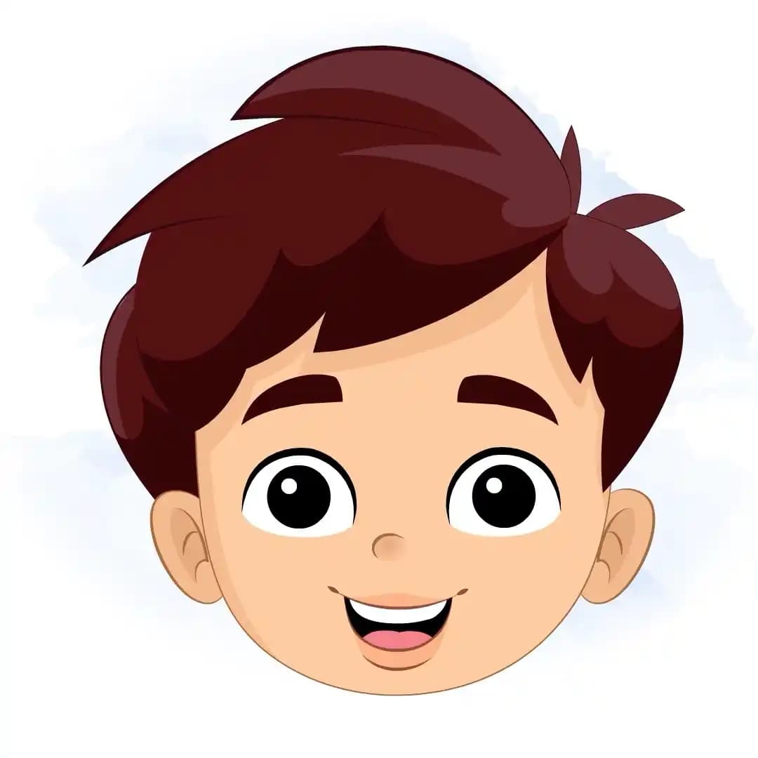 A Cute Little Boy Face Expressions Sheet Animated Vector Cartoon AKA Avi