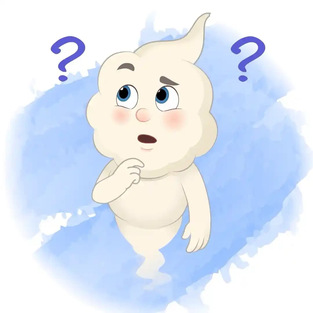 Magical Cloud Thinking Animated Vector Cartoon Character AKA Magic Cloud