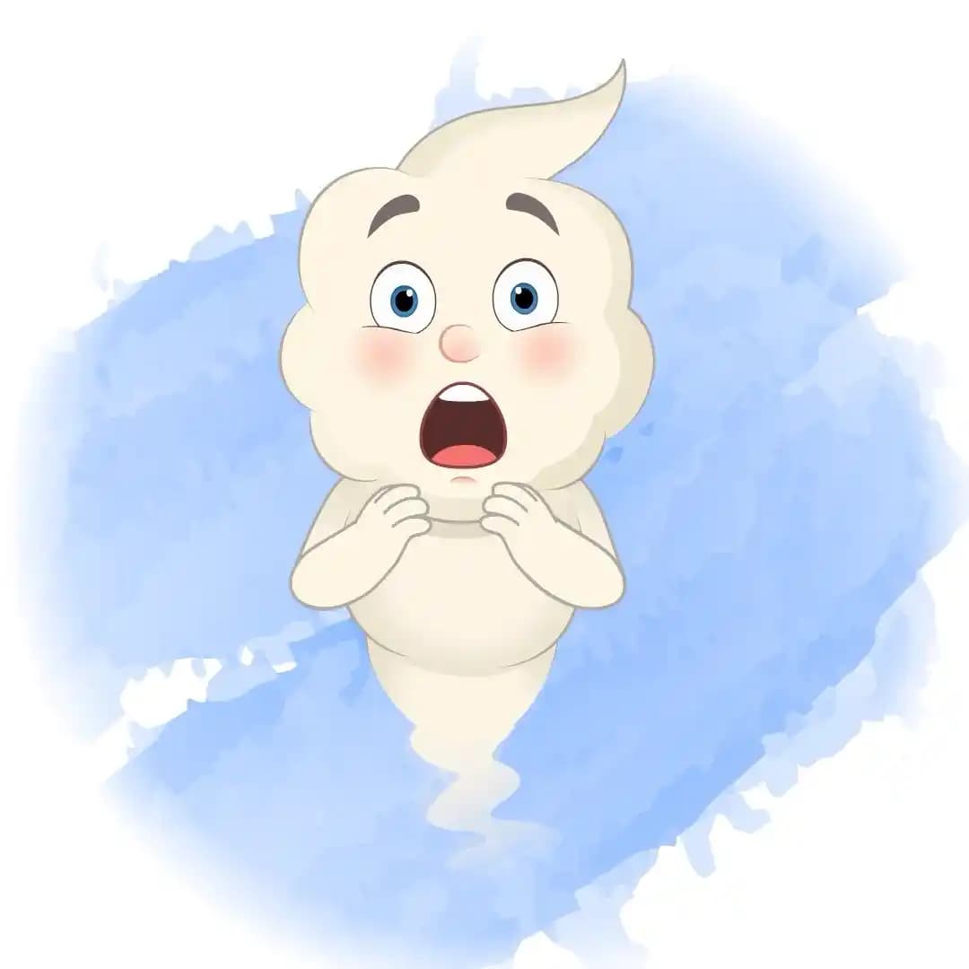 Shock Magical Cloud Animated Vector Cartoon Character AKA Magic Cloud