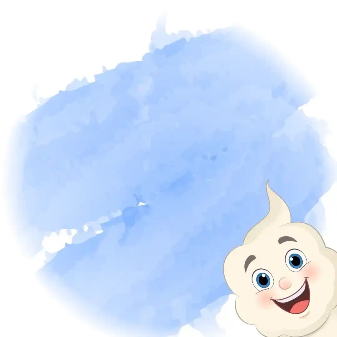 Cute Magical Cloud Peeking with Funny Expression Animated Vector Cartoon Character AKA Magic Cloud