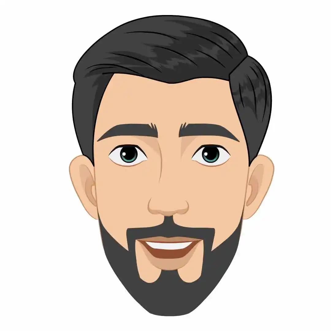 A 2d Animated office worker face expression vector cartoon character AKA Jack