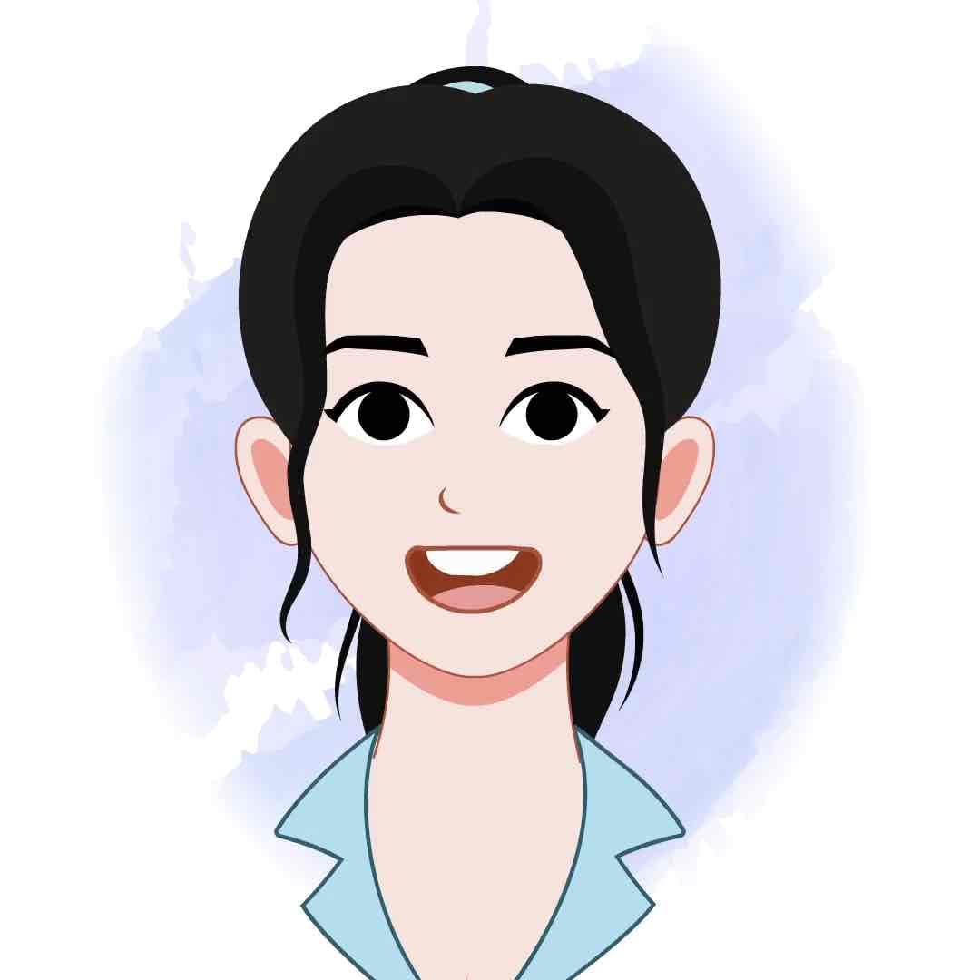 Female Office Animated Vector Cartoon Expression & Lip Sync Sheet AKA Daina