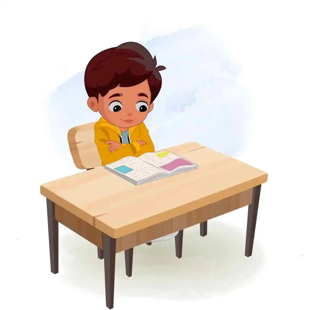 A Cool Indian charming boy reading book animated vector cartoon character AKA Ryan