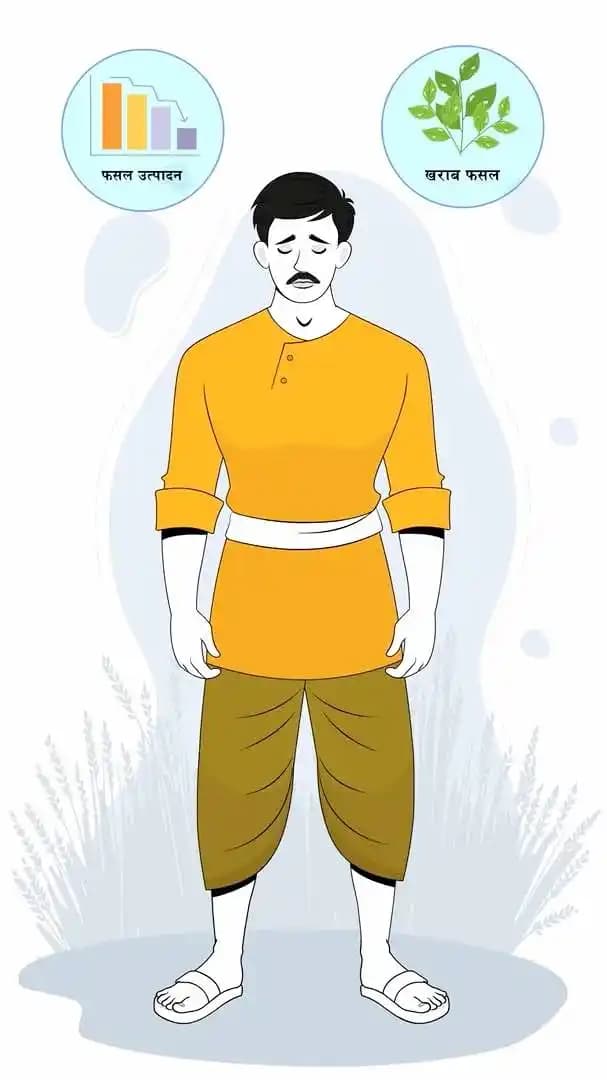A cartoon village man 2d character sad animated pose AKA Shankar