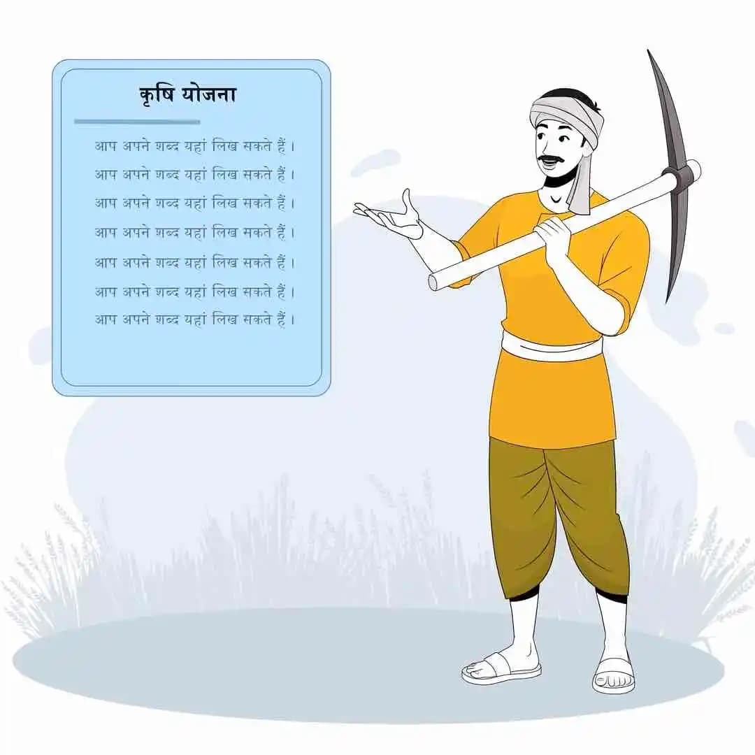 A cartoon village man 2d character explaining animated pose AKA Shankar