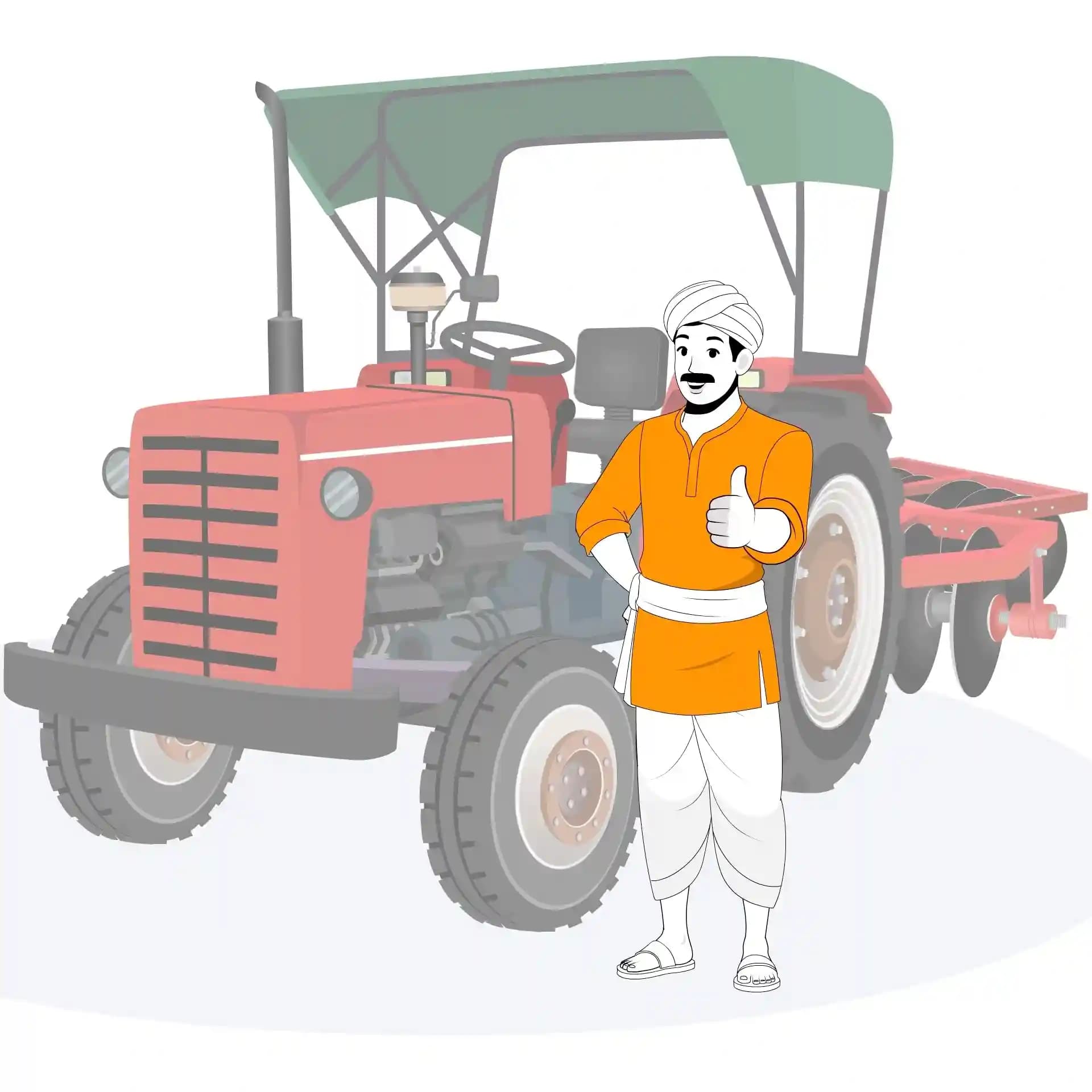 Indian villager man Thumbs up animated vector cartoon character AKA Vijay