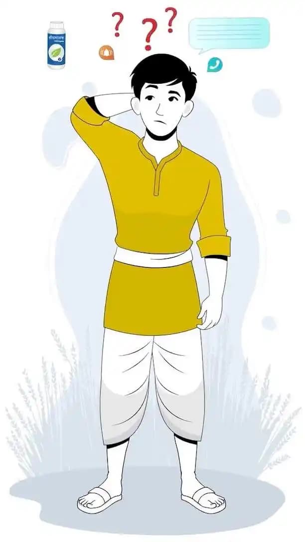 Indian village farmer animated character confused pose AKA Bhupender