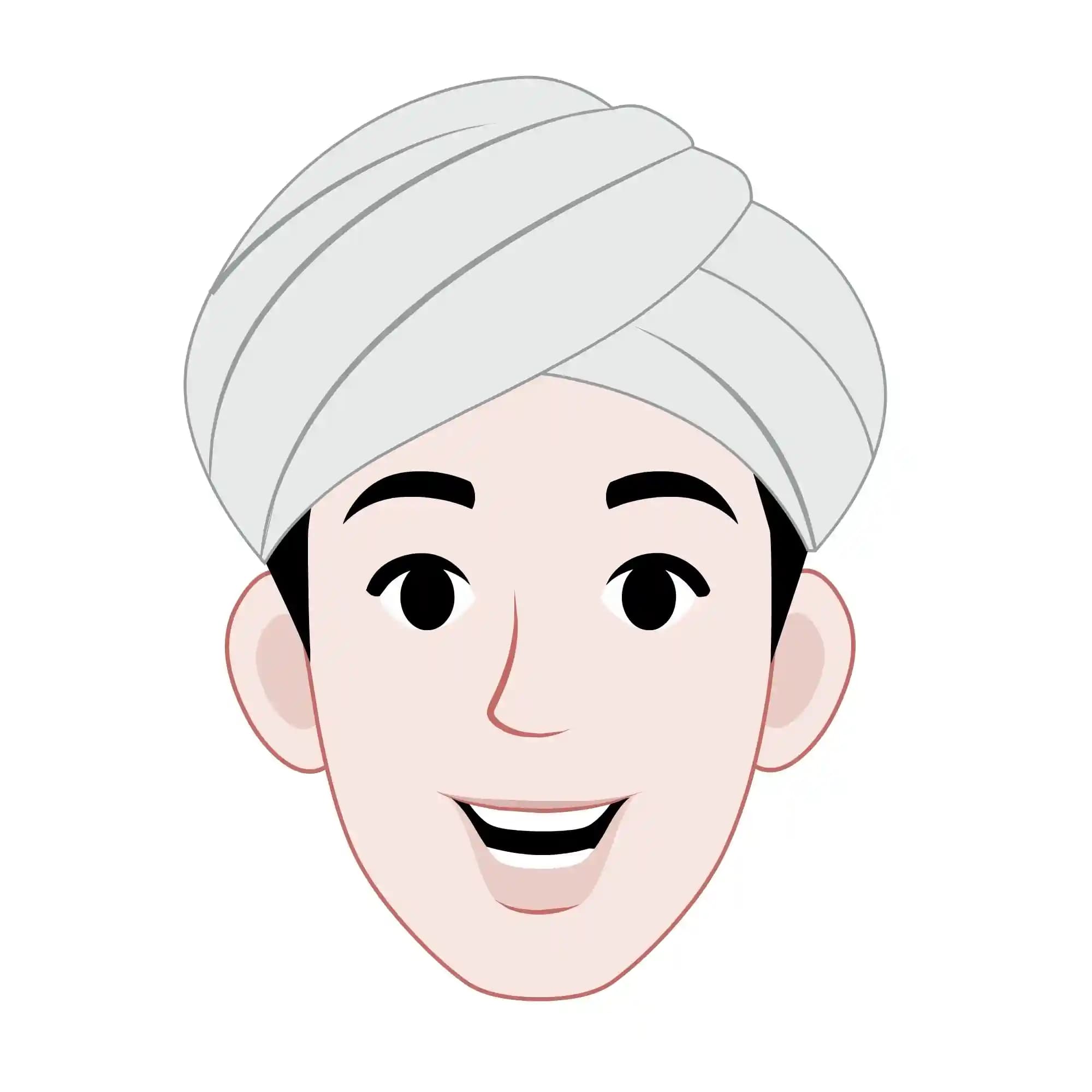 Young Boy Animated Vector Cartoon Character Face Expression Sheet AKA Manohar