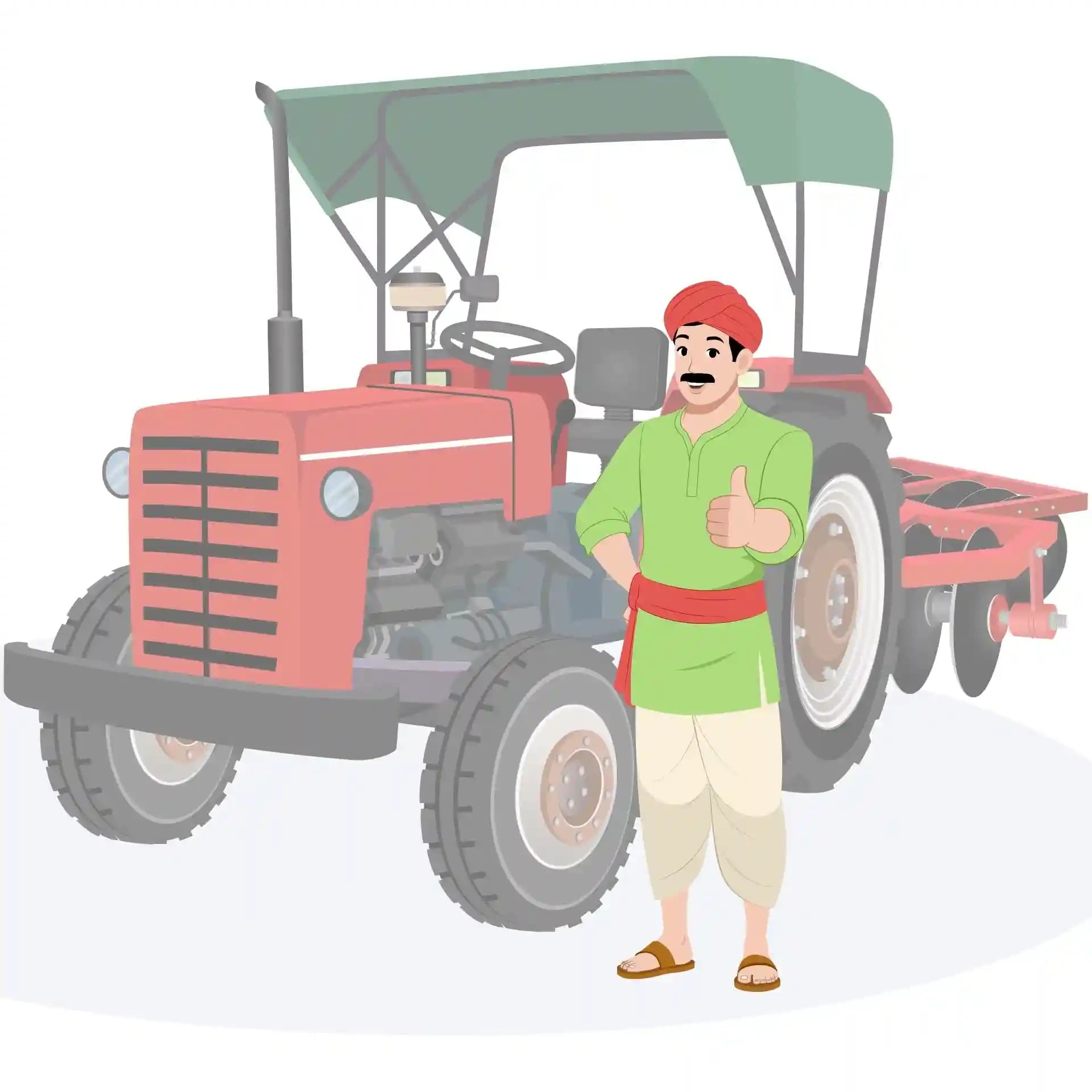 Indian farmer thumbs up animated vector cartoon character AKA Anil