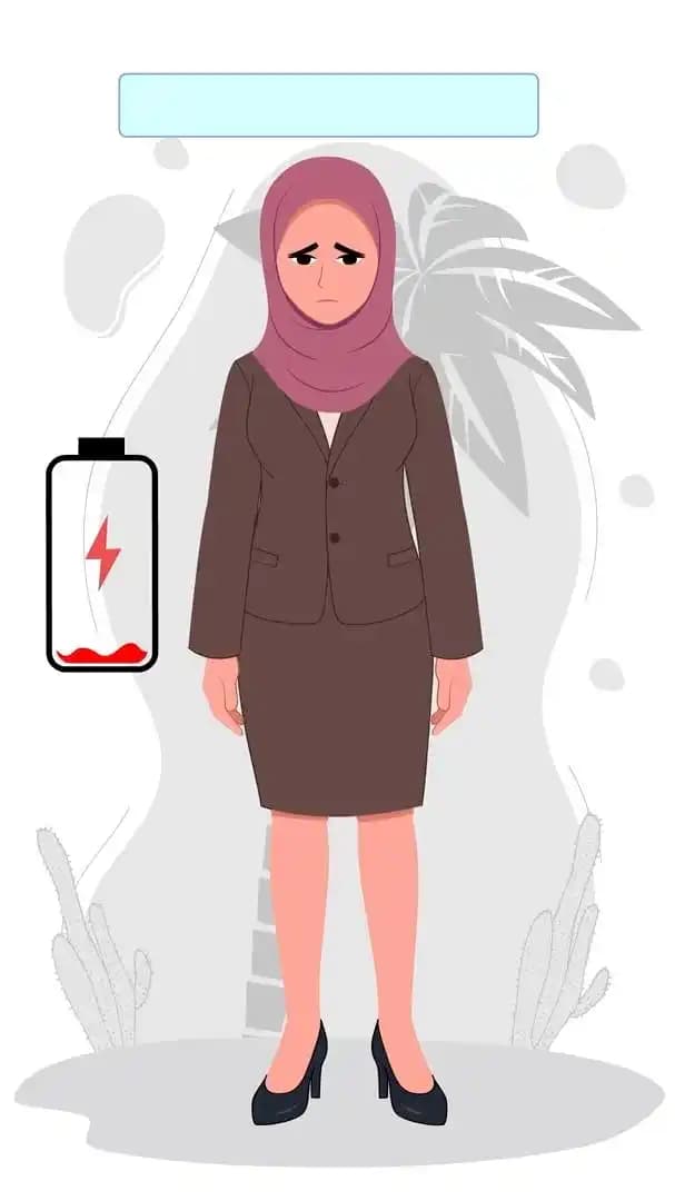 Muslim teacher hijab character sad animated vector pose AKA Aiza