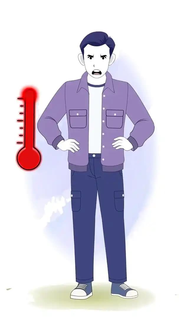 Cartoon young man 2d character angry animated vector pose AKA Bryce