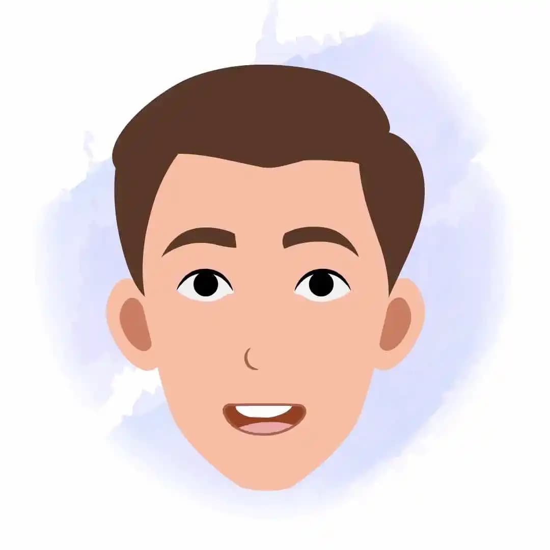 2d business character multiple face expression animated vector cartoon character AKA James