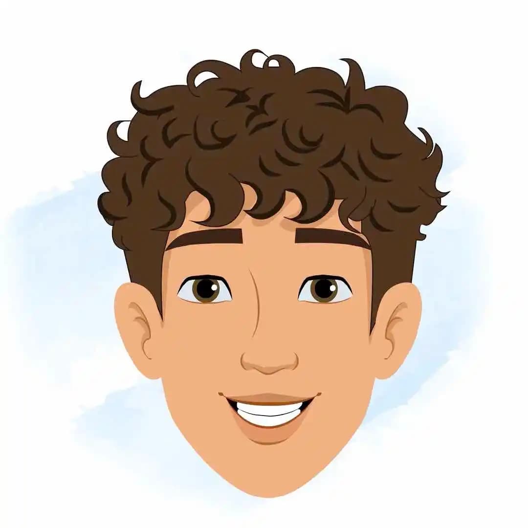 2d character vector man animated face expression cartoon AKA Akshat