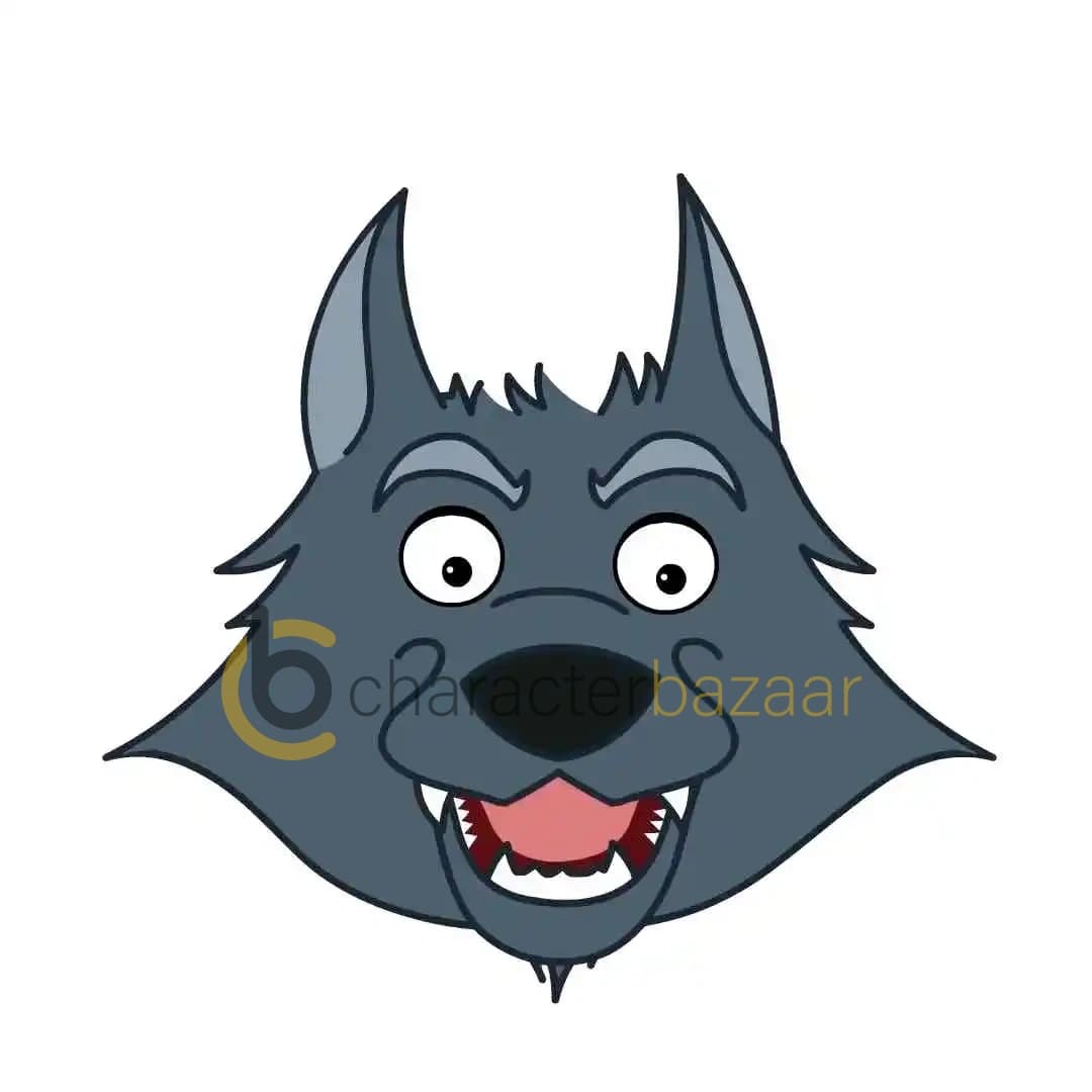 Cartoon character anthro wolf animated face expression AKA Hnuter