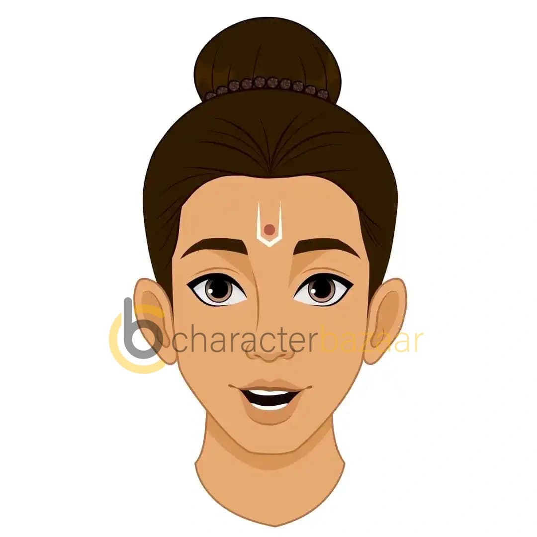 Lord Laxman facial expressions set animated vector cartoon AKA Lord Laxman