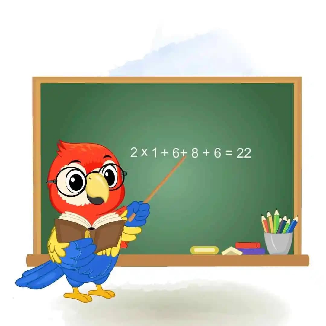 Parrot cartoon teaching animation vector character AKA Tojo