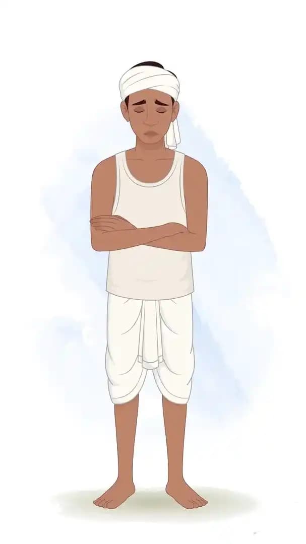 Village character sad cartoon animated vector AKA Shamu