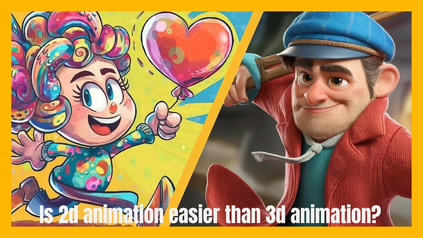 animation illustration 2d vs 3d title image