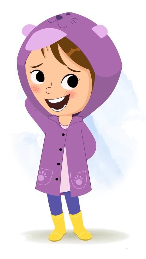 A confused cute girl animated cartoon character aka riru 3/4