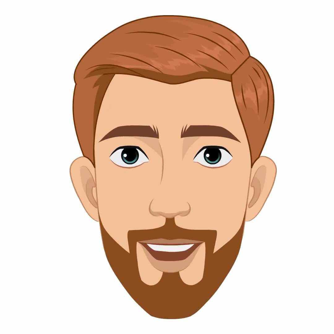 A handsome businessman face expression animated vector cartoon character AKA Edward