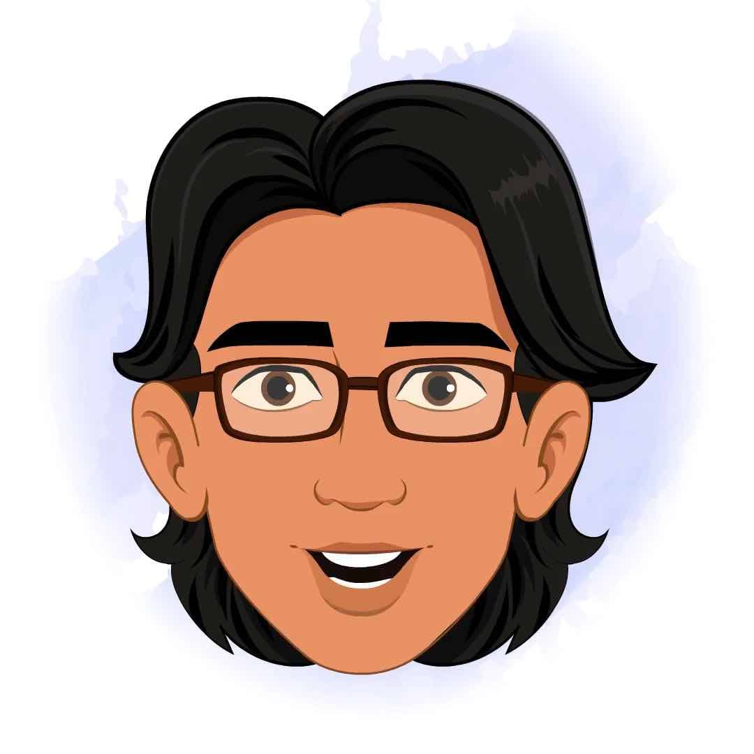 An Indian Politician face expression animated vector cartoon character AKA Rajiv